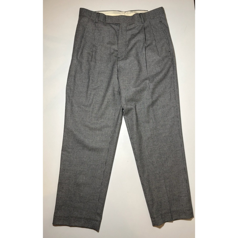 Brooks Brothers NWT Wool Cashmere Houndstooth Pants| Botto Giuseppe | 34 X 32